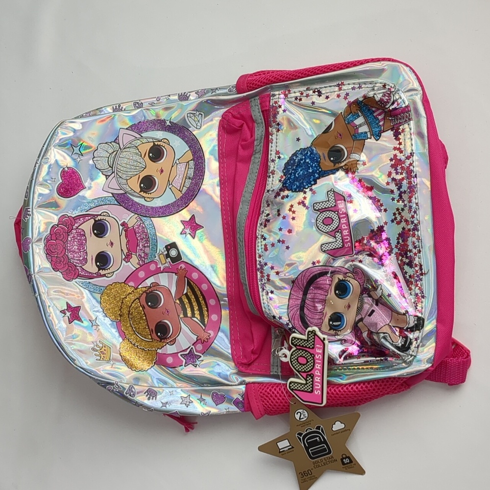 L.O.L Surprise! Star Appeal 16" Backpack Pink Silver